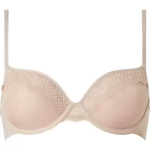 Calvin Klein Micro Lace Space Bra - Beige