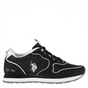 US Polo Assn Hayley Runner Trainers - BLK