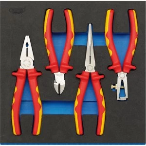 Draper 4 Piece VDE Insulated Plier Set In Eva Insert Tray