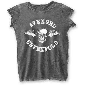 Avenged Sevenfold - Deathbat Ladies X-Large T-Shirt - Grey