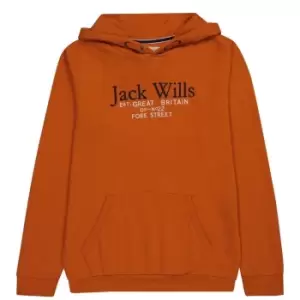 Jack Wills Kids Batsford Script Logo Hoodie - Orange