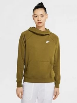 Nike NSW Essential Pullover Funnel Hoodie - Olive , Olive Size M Women