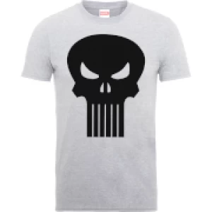 Marvel The Punisher Skull Logo Mens Grey T-Shirt - S - Grey