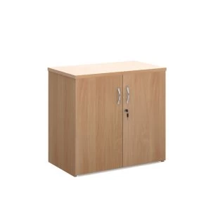 Dams Lockable Cupboard with One Fixed Shelf 740mm - Beech