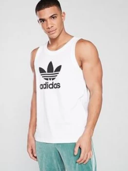 adidas Originals Trefoil Tank Top - White, Size XS, Men