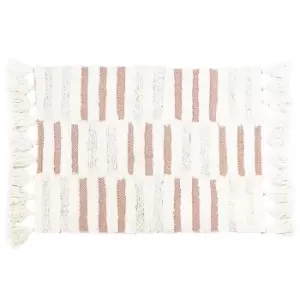 Tassel Stitch Bath Mat Pecan