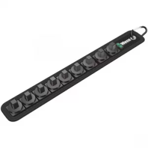 Wera 05003981001 Unloaded Zyklop 3/8" Socket Rail Belt 9 Socket Lo...