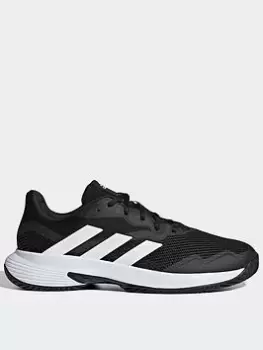 adidas Courtjam Control Tennis Shoes, Black/White, Size 8.5, Men