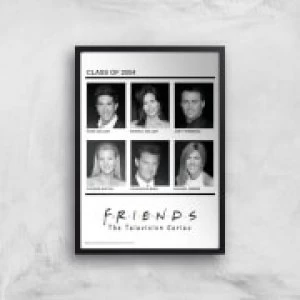 Friends Class Of 2004 Giclee Art Print - A2 - Black Frame