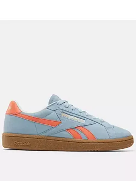 Reebok Blue/Coral Gum Club C Grounds Trainers M/Blue Female 3 221927UK