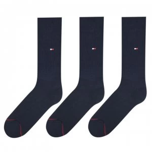 Tommy Bodywear Sports 3 Pack Mens Crew Socks - Navy