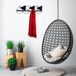 Triangle Black Metal Wall Hook