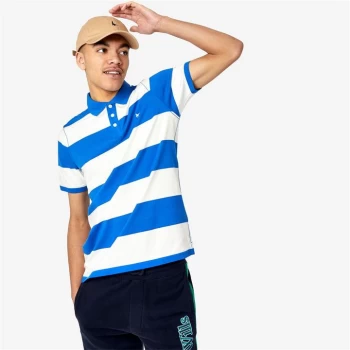 Jack Wills Canley Stripe Polo - Deep Blue