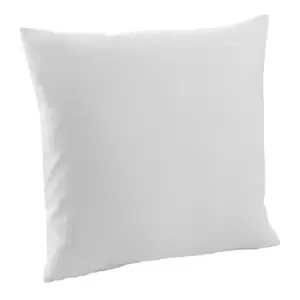 Westford Mill Fairtrade Cotton Canvas Cushion Cover (M) (Light Grey)