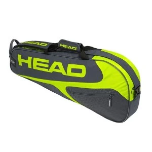 Head Elite 3 Rackets Pro Holdall Grey/Neon Yellow