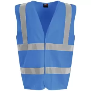 PRO RTX High Visibility Unisex Waistcoat (5XL) (Royal Blue) - Royal Blue