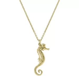 Ladies Sara Miller The Piccadilly 18Ct Gold Plated Seahorse Necklace