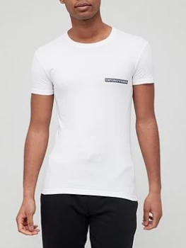 Emporio Armani Icon Logo Lounge Slim Fit T-Shirt White Size XL Men