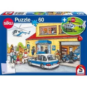 Helicopter 60 Piece Jigsaw Puzzle With SIKU model