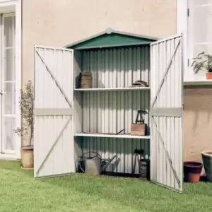 Vidaxl - Garden Shed Green 107.5x46x183cm Galvanised Steel - Green