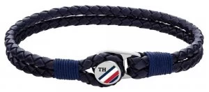 Tommy Hilfiger Casual Blue Button Leather Bracelet Jewellery