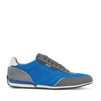 Hugo Boss Saturn Sport Mesh Trainers Grey/Blue Men