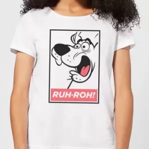 Scooby Doo Ruh-Roh! Womens T-Shirt - White - L