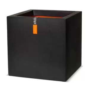 Capi Europe Square Smooth PLanter NL 50x50x50- Black