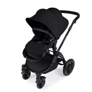 Ickle Bubba Stomp V3 i-Size Travel System with Isofix Base - Black on Black with Black Handles