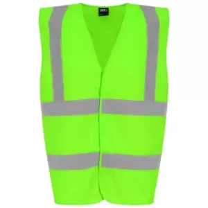 PRO RTX High Visibility Unisex Waistcoat (XL) (Lime Green) - Lime Green