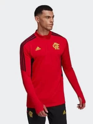 adidas Cr Flamengo Condivo 22 Training Top, Red, Size L, Men