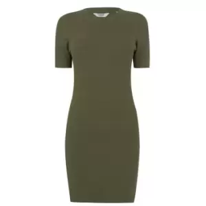 Firetrap Heavy Ribbed Bodycon Mini Dress - Green