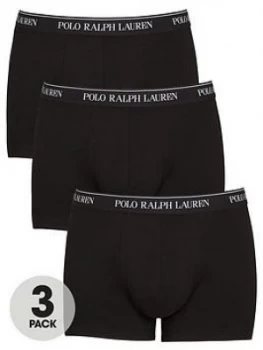 Polo Ralph Lauren Classic Trunks (3 Pack) - Black, Size 5XL, Men