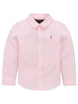 Ralph Lauren Girls Classic Long Sleeve Oxford Shirt - Pink