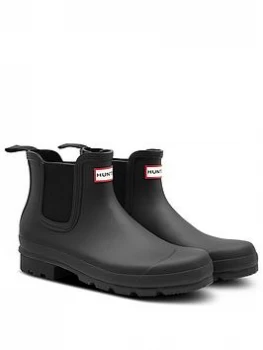 Hunter Original Chelsea Welly Boots - Black, Size 10, Men