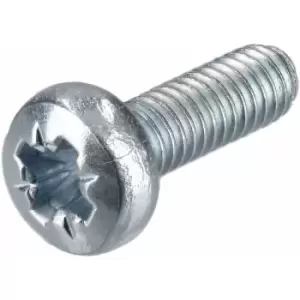 R-tech - 337043 Pozi Pan Head Machine Screws bzp M4 12mm - Pack Of 100