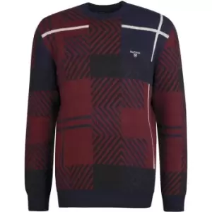 Barbour Worsall Crew Neck Jumper - Red