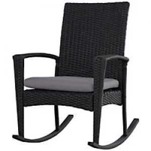 Outsunny Rattan Chair 841-146 Grey