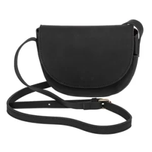 Cross Body Saddle Bag Black