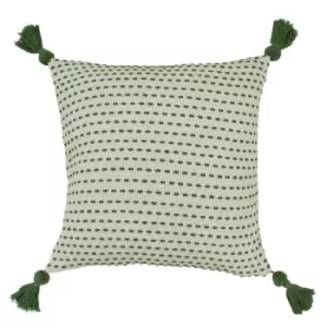 Ezra Embroidered Cushion Sage, Sage / 50 x 50cm / Polyester Filled