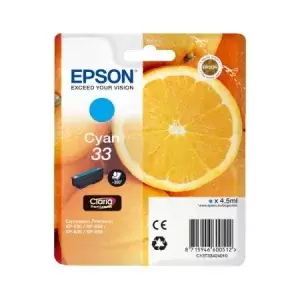 Epson Oranges 33 Cyan Ink Cartridge