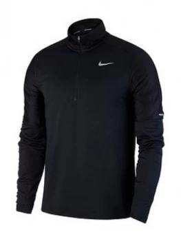 Nike Element 1/2 Zip Running Top - Black, Size L, Men