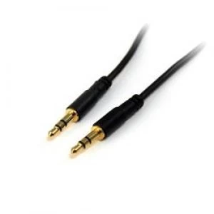 StarTech.com 15ft Slim 3.5mm Stereo Audio Cable - M/M