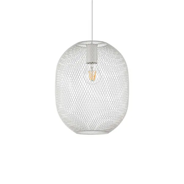 Net Wire Frame 24cm Pendant Ceiling Light White