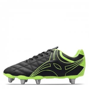 Gilbert Side Logo Rugby Boots Mens - Black/Yellow