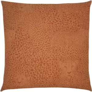 Furn Hidden Cheetah Cushion Cover (One Size) (Terracotta)