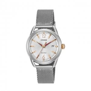 Citizen White And Silver Silhouette' Eco-Drive Watch - FE6081-51A