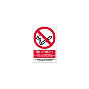 No Smoking This Is A No Smoking Vehicle - Sav (100 X 150MM)