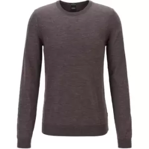 Boss Leno Knit Jumper - Brown