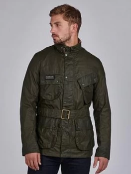 Barbour International Lightweight Wax Jacket - Olive